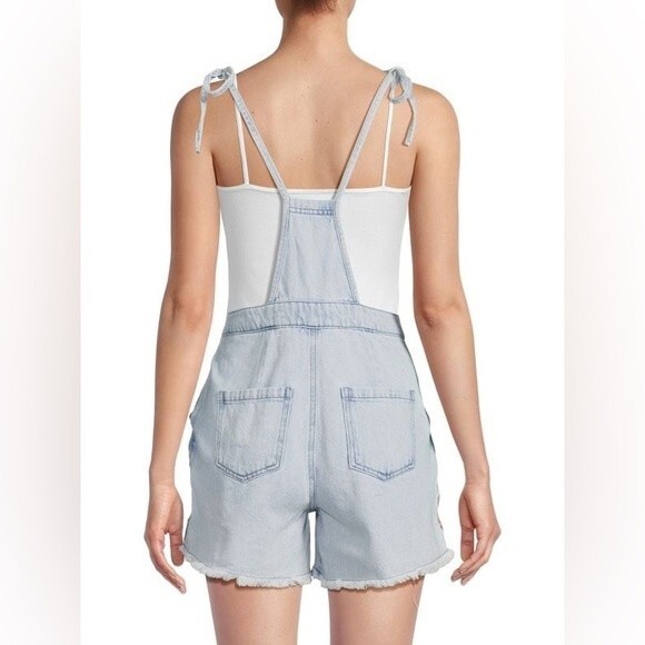 NWT DRIFTWOOD Raphy Shortall Floral Embroidered 100% cotton Overall. Size Medium - Picture 3 of 7